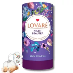   LOVARÉ FEKETE TEALEVÉL GYÜMÖLCSÖKKEL. SZILVA,  FÜGE  80G