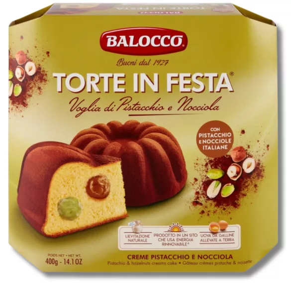BALOCCO  TORTE IN FESTA PISZTÁCIA ÉS MOGYORÓKRÉM 400G