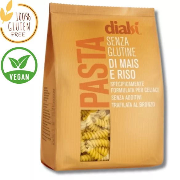 PASTA DIALSI GLUTÉNMENTES-VEGÁN RIZSTÉSZTA FUSSILI 400GR