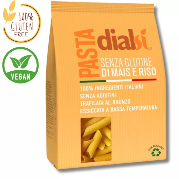 PASTA DIALSI GLUTÉNMENTES-VEGÁN RIZSTÉSZTA PENNE 400GR