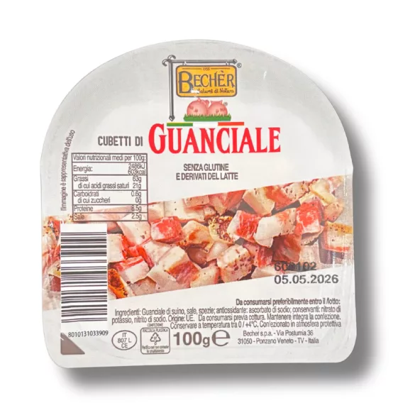 BECHÉR KOCKÁZOTT GUANCIALE 100G