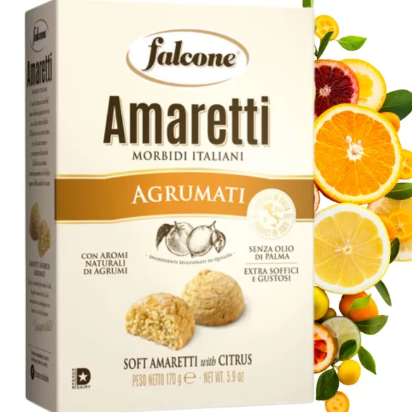 FALCONE AMARETTI PUHA SÜTI CITROMOS 170G